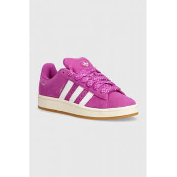 adidas Originals sneakers din piele intoarsă Campus 00s culoarea violet, IF9616