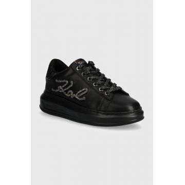 Karl Lagerfeld sneakers din piele KAPRI culoarea negru, KL62510G