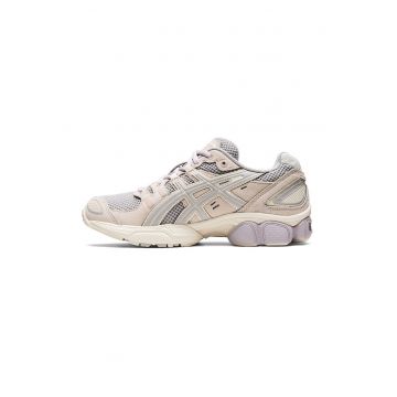 Pantofi cu garnituri textile Gel-Nimbus 9 pentru alergare - Gri deschis/Bej deschis