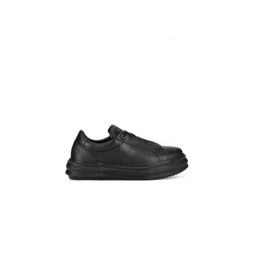 Pantofi sport dama -  590559 - Piele naturala - Negru -