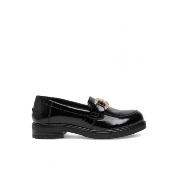 Pantofi sport negri pentru dama - marca  material piele naturala/lacuita