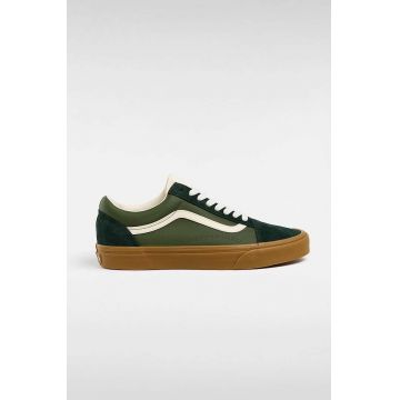 Vans tenisi Old Skool barbati, culoarea verde, VN000CT817P1