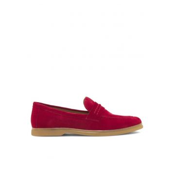 Pantofi sport dama -  Piele naturala - Rosu