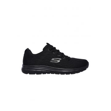 Pantofi sport  Get Connected 12615W-BKW - Negru
