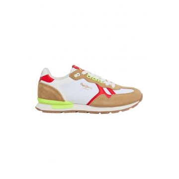 Pantofi sport cu insertii de piele intoarsa Retro