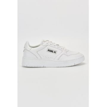 Pantofi sport de piele cu detalii contrastante