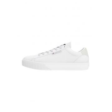 Pantofi sport de piele cu detalii de piele ecologica