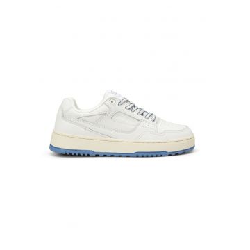 Pantofi sport de piele cu varf rotund