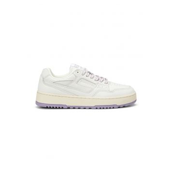 Pantofi sport de piele cu varf rotund