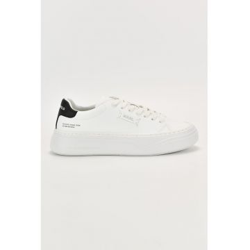 Pantofi sport de piele ecologica cu detalii logo