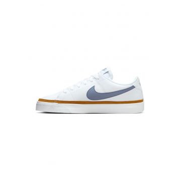 Pantofi sport de piele ecologica cu imprimeu logo Court Legacy