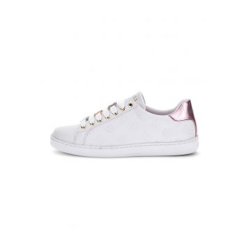 Pantofi sport de piele ecologica cu monograma stantata
