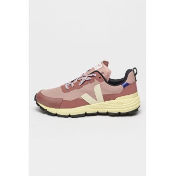 Pantofi sport de piele ecologica si material textil