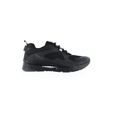 Pantofi sport de piele ecologica si material textil