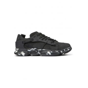 Pantofi sport de piele nabuc si piele Karst 20619