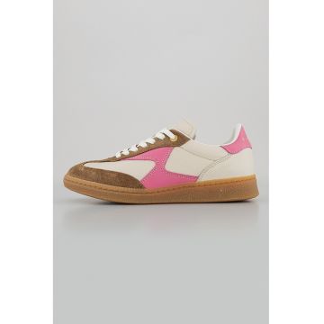 Pantofi sport de piele si piele intoarsa