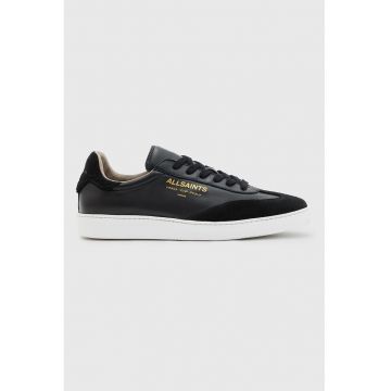 Pantofi sport din piele cu insertii din piele intoarsa