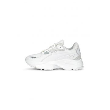 Pantofi sport din piele ecologica cu garnituri din piele intoarsa Orkid