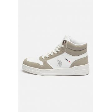 Pantofi sport high-cut cu segmente sintetica