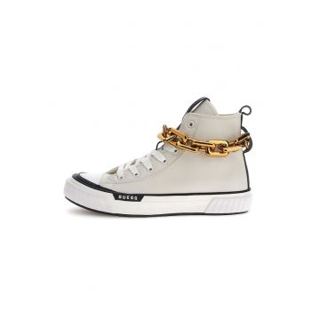 Pantofi sport inalti cu detaliu lant
