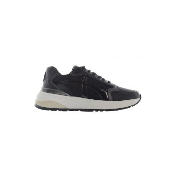 Pantofi sport low-cut cu insertii textile