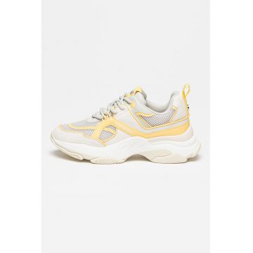Pantofi sport masivi cu aspect contrastant