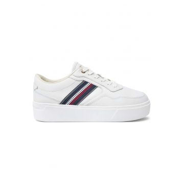Pantofi sport  pentru Femei - stripes platform sneaker - FW0FW08348-YBL - Bej