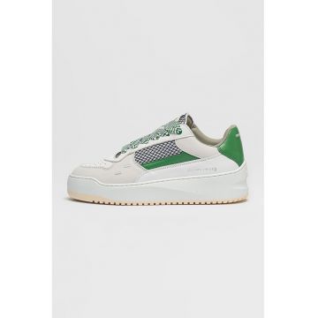 Pantofi sport cu aspect masiv si model colorblock