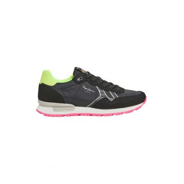 Pantofi sport cu garnituri de piele ecologica