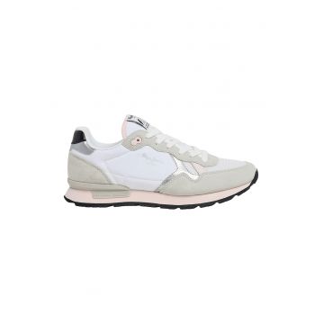 Pantofi sport cu garnituri de piele intoarsa