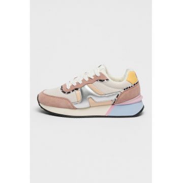 Pantofi sport cu garnituri din piele intoarsa Charlotte