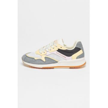 Pantofi sport cu insertii de piele intoarsa Vivi
