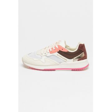 Pantofi sport cu insertii de piele intoarsa Vivi