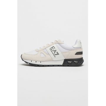 Pantofi sport cu insertii de piele intoarsa