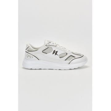 Pantofi sport cu segmente de piele