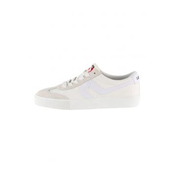 Pantofi sport de material textil si piele intoarsa