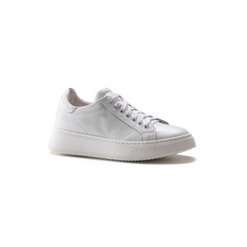 Pantofi sport de piele cu model uni
