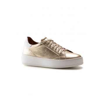 Pantofi sport de piele cu model uni