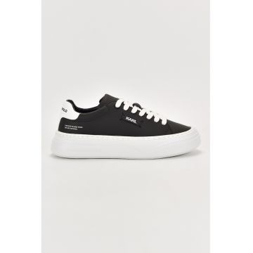 Pantofi sport de piele ecologica cu detalii logo