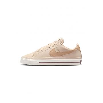Pantofi sport de piele ecologica cu imprimeu logo Court Legacy