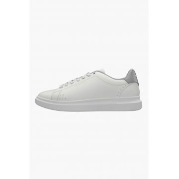 Pantofi sport de piele ecologica cu logo