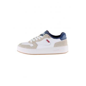 Pantofi sport de piele si piele intoarsa