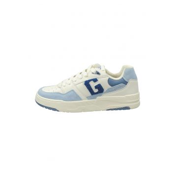 Pantofi sport de piele si piele intoarsa