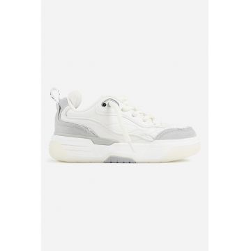 Pantofi sport din piele ecologica cu garnituri contrastante