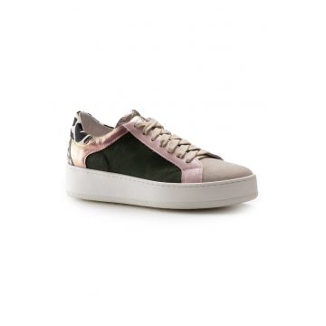 Pantofi sport din piele lacuita
