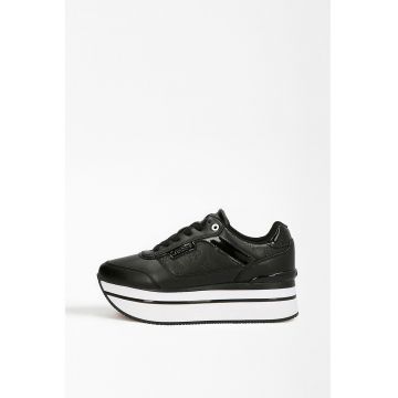 Pantofi sport flatform de piele ecologica Hansin