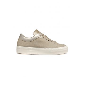 Pantofi sport low-cut cu garnituri din piele ecologica