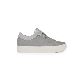 Pantofi sport low-cut cu garnituri din piele ecologica