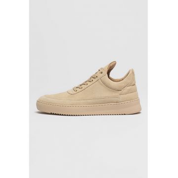 Pantofi sport low-cut de piele intoarsa