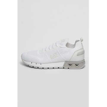 Pantofi sport slip-on cu detalii de piele lacuita